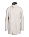 Herno Man Coat Light Grey Size 40 Virgin Wool, Polyamide In White