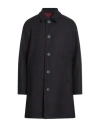 Herno Man Coat Midnight Blue Size 40 Recycled Wool, Polyamide, Polyester In Blue