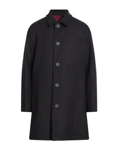 Herno Man Coat Midnight Blue Size 40 Recycled Wool, Polyamide, Polyester
