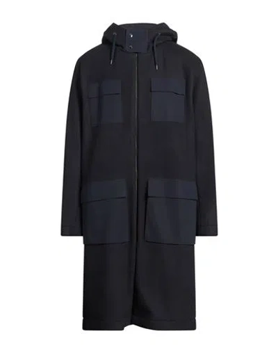 Herno Man Coat Midnight Blue Size 40 Virgin Wool, Polyamide, Elastane