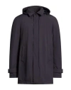 Herno Man Coat Midnight Blue Size 42 Polyester, Polyurea, Polyamide, Elastane