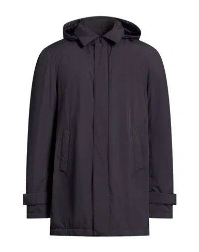 Herno Man Coat Midnight Blue Size 42 Polyester, Polyurea, Polyamide, Elastane