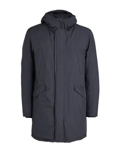 Herno Man Coat Midnight Blue Size 44 Polyester