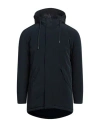 Herno Man Coat Navy Size 38 Polyester, Polyamide