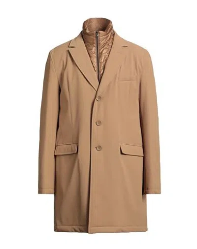 Herno Man Coat Sand Size 44 Polyester, Polyurethane In Brown