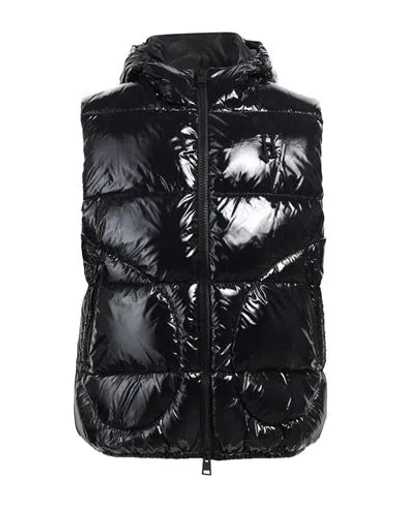 Herno Man Puffer Black Size 40 Polyamide, Polyurethane, Elastane In Black