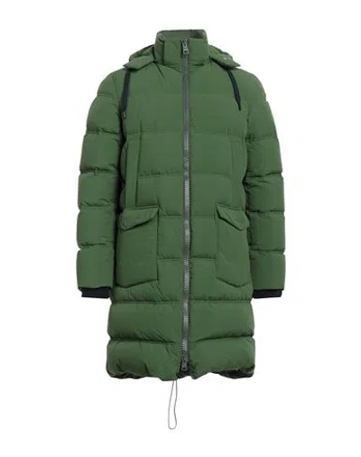 Herno Man Down Jacket Green Size 40 Polyamide, Acrylic, Wool, Elastane