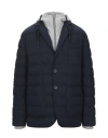 HERNO HERNO MAN PUFFER MIDNIGHT BLUE SIZE 38 POLYESTER, COTTON, ACRYLIC, WOOL