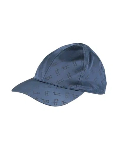 Herno Man Hat Midnight Blue Size L Polyamide