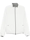 Herno Reversible Nylon And Cotton Jacket With Double Slider Zip Closure