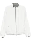 Herno Reversible Nylon And Cotton Jacket With Double Slider Zip Closure