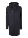 Herno Hooded Parka In Technical Fabric In Azul