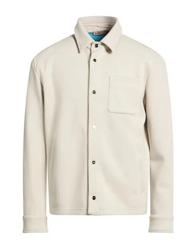 Herno Man Jacket Beige Size 40 Wool, Polyamide In White