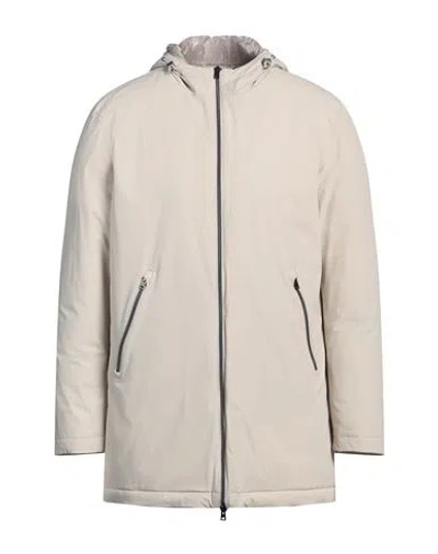 Herno Man Jacket Beige Size 44 Polyamide, Elastane