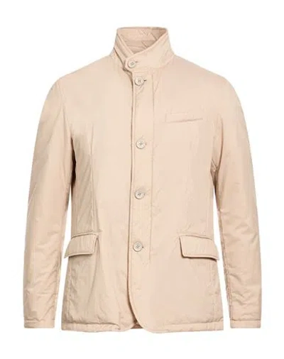 Herno Man Jacket Beige Size 44 Polyamide, Polyurethane In Neutral
