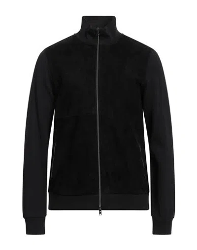 Herno Man Jacket Black Size 40 Goat Skin