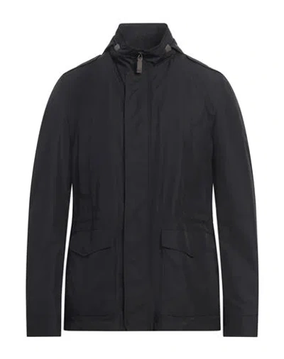 Herno Man Jacket Black Size 40 Polyester, Cotton, Viscose