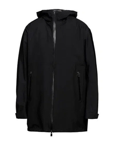 Herno Zip-up Hooded Parka In Black