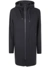Herno Hooded Parka In Technical Fabric In Blue
