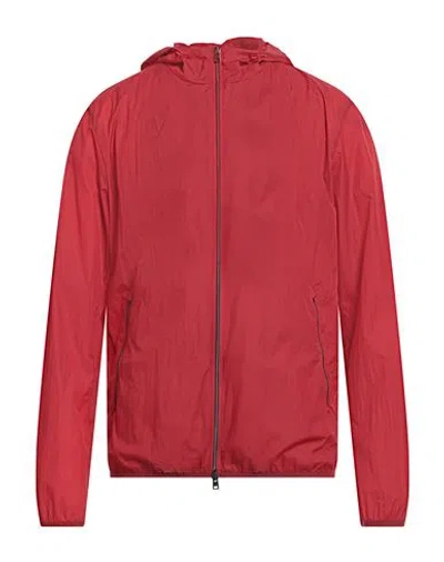 Herno Man Jacket Brick Size 44 Polyamide In Red