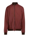 Herno Man Jacket Brick Size 50 Polyamide In Red