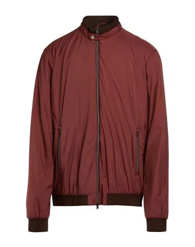 Herno Man Jacket Brick Size 50 Polyamide In Red