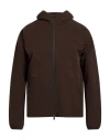 Herno Man Jacket Brown Size 40 Polyester In Brown