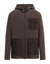 Herno Man Jacket Brown Size 40 Virgin Wool, Polyamide, Elastane In Brown