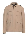 Herno Man Jacket Camel Size 40 Polyester, Ptfe - Polytetrafluoroethylene, Polyamide, Elastane In Beige