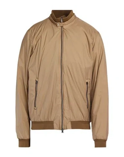 Herno Man Jacket Camel Size 48 Polyamide In Neutral