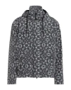 Herno Man Jacket Charcoal Size 40 Linen, Polyester, Cotton, Polyamide, Elastane In Gray