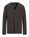 Herno Man Jacket Dark Brown Size 40 Polyamide, Elastane In Brown