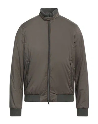 Herno Man Jacket Dark Brown Size 44 Polyamide, Polyurethane
