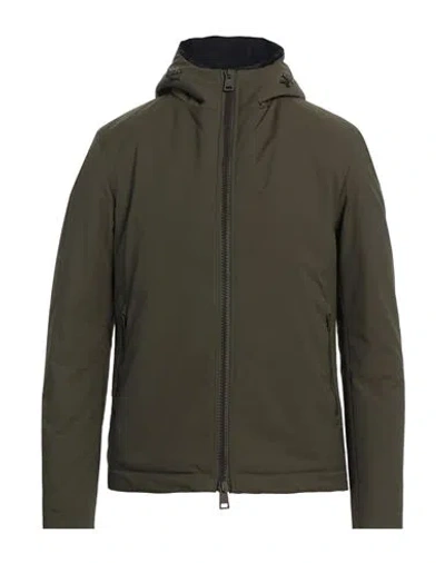Herno Man Jacket Dark Green Size 40 Polyester