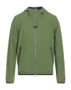 Herno Man Jacket Green Size 40 Polyester In Animal Print