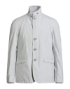 Herno Man Jacket Grey Size 40 Polyester In Gray