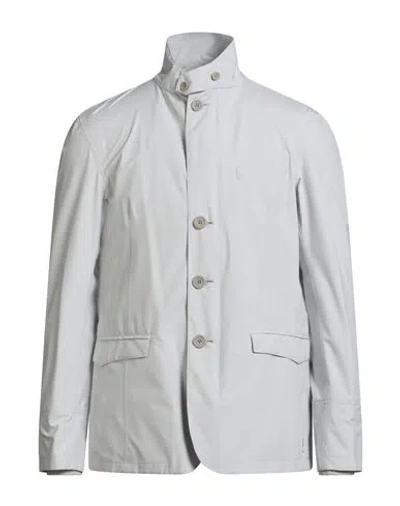 Herno Man Jacket Grey Size 40 Polyester