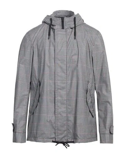 Herno Man Jacket Grey Size 40 Polyurethane, Cotton