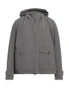 Herno Man Jacket Grey Size 42 Polyamide In Grey