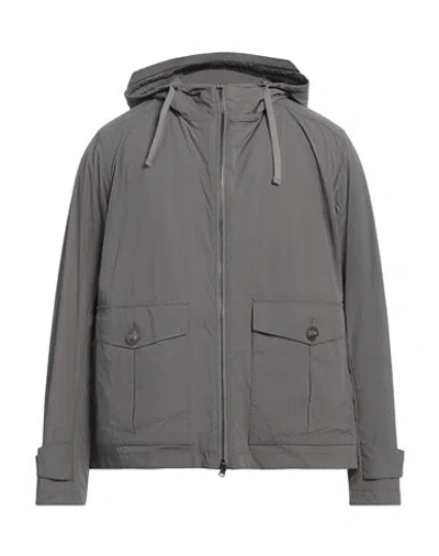 Herno Man Jacket Grey Size 42 Polyamide