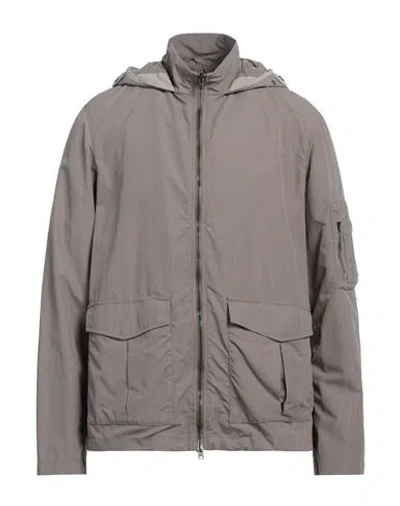 Herno Man Jacket Grey Size 46 Polyamide, Polyester