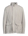 Herno Man Jacket Grey Size 48 Polyester, Viscose In Gray