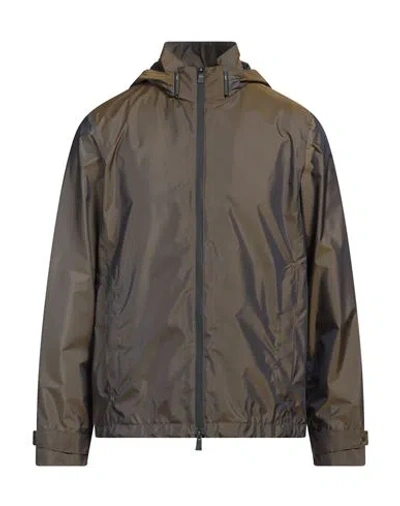 Herno Man Jacket Khaki Size 46 Polyester, Polyamide In Beige