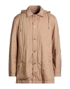 Herno Man Jacket Light Brown Size 46 Polyamide