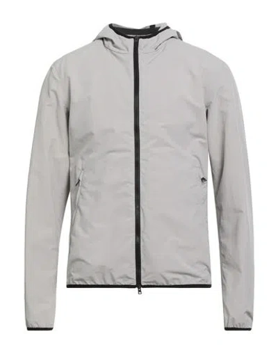 Herno Man Jacket Light Grey Size 38 Polyester, Polyamide, Elastane In Gray
