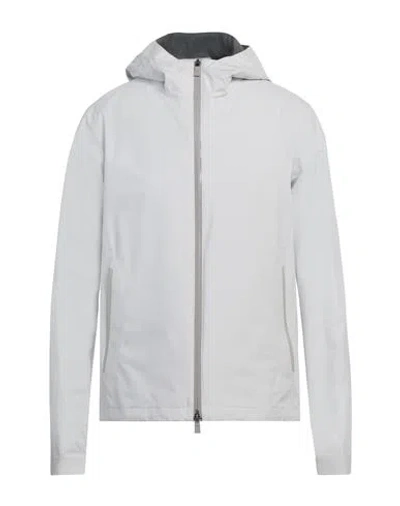 HERNO HERNO MAN JACKET LIGHT GREY SIZE 40 POLYESTER