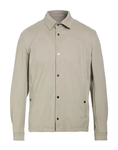 Herno Man Jacket Light Grey Size 40 Polyester, Elastane In Gray