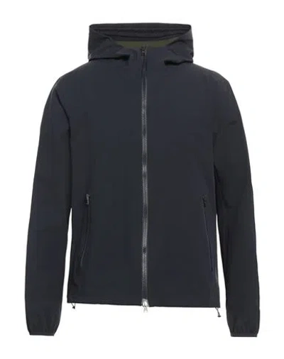 Herno Man Jacket Midnight Blue Size 40 Polyamide, Elastane In Blue