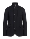 Herno Man Jacket Midnight Blue Size 40 Virgin Wool In Blue