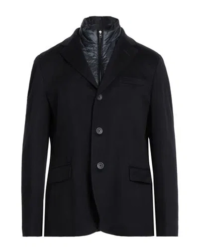 Herno Man Jacket Midnight Blue Size 44 Cashmere